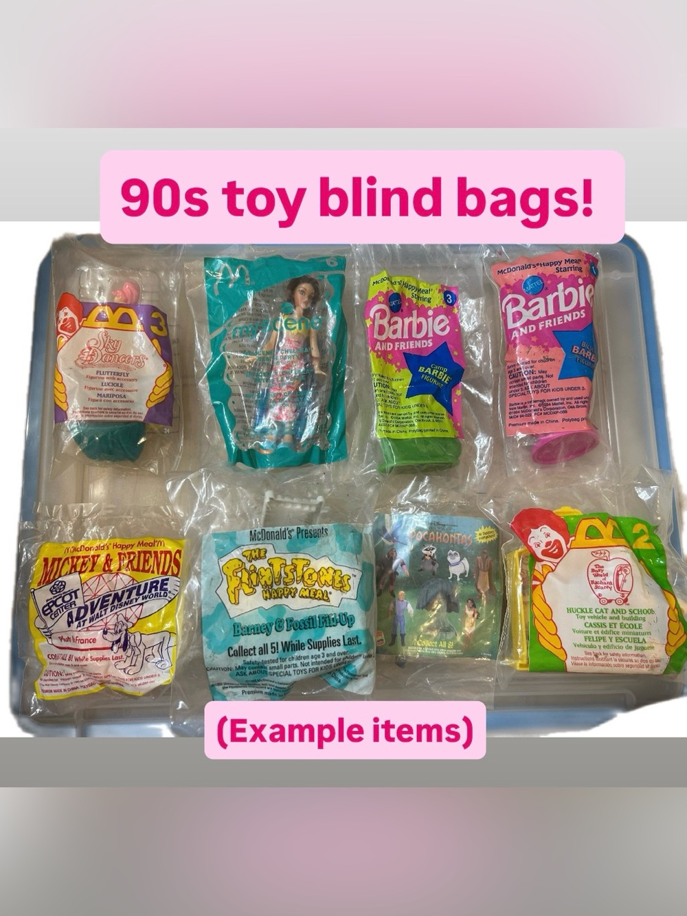 McDonald's 90s Happy Meal Blind Bags.